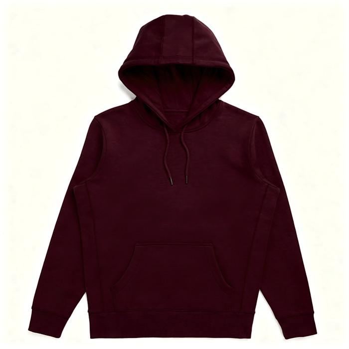 Bordeauxrood Hoodie